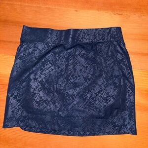 Orvis Navy Textured Mini Skirt